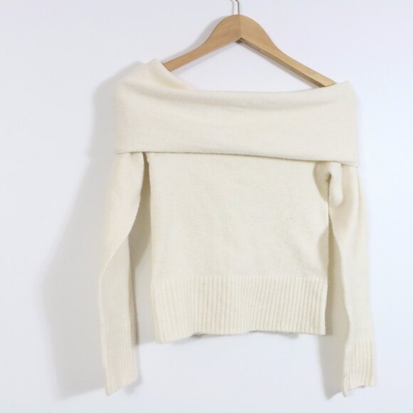 *Dynamite Heavenlyarn™ Off Shoulder Yarn Cream Sweater - Picture 7 of 8